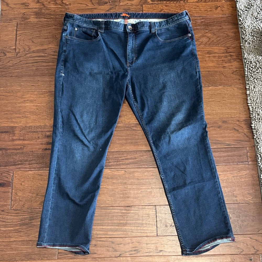 Tommy Bahama Men’s Jeans 44x32 Dark Wash Straight Leg Denim
